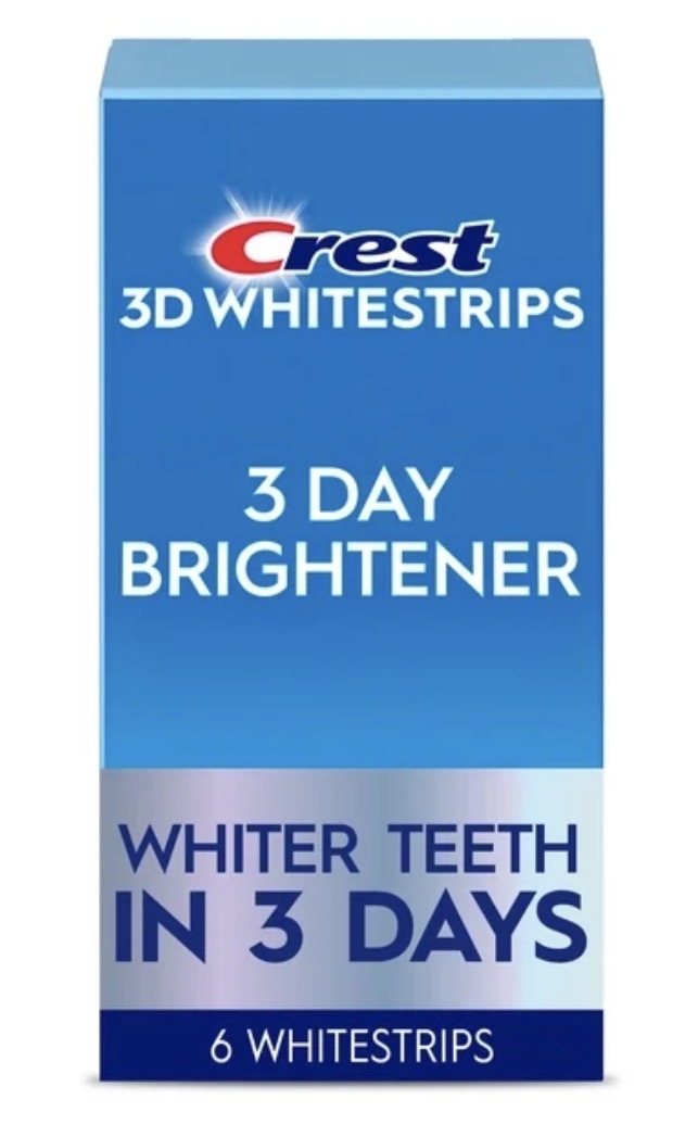 Crest 3DWhitestrips 3 Day Brightener At-Home Teeth Whitening Kit - 3 Treatments